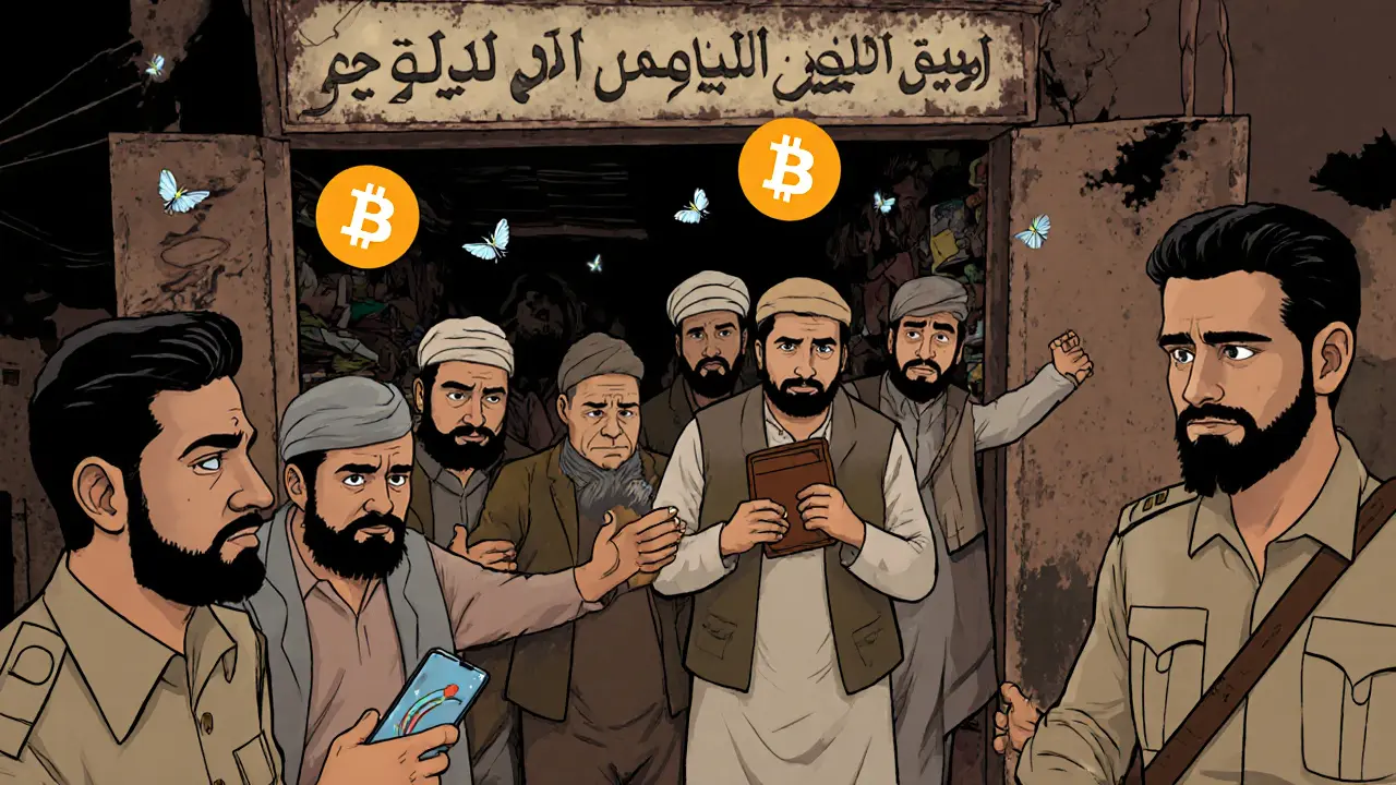 Ocho comerciantes son arrestados por operar con criptomonedas en una tienda clandestina en Herat.