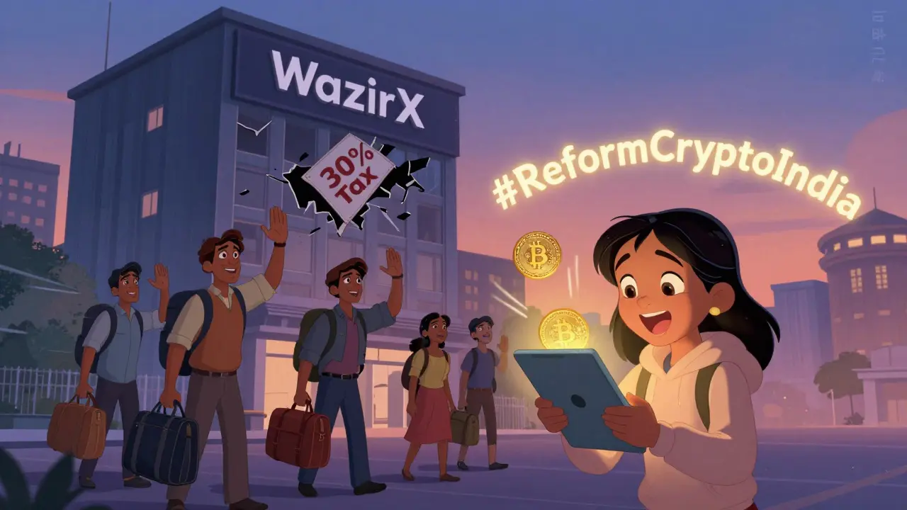 Emprendedores abandonan una empresa de cripto india mientras una joven envía cripto globalmente con hashtags de reforma.