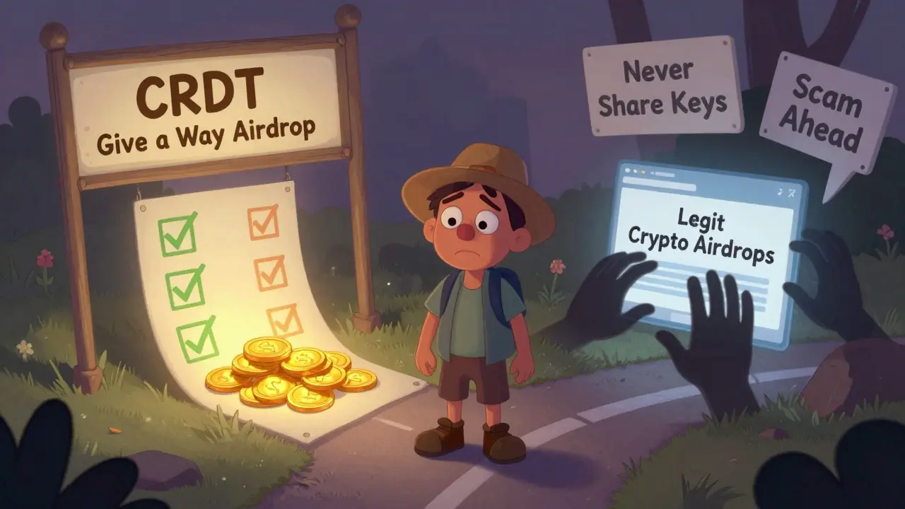 CRDT Give a Way Airdrop: Qué es, cómo participar y qué debes saber antes de reclamar