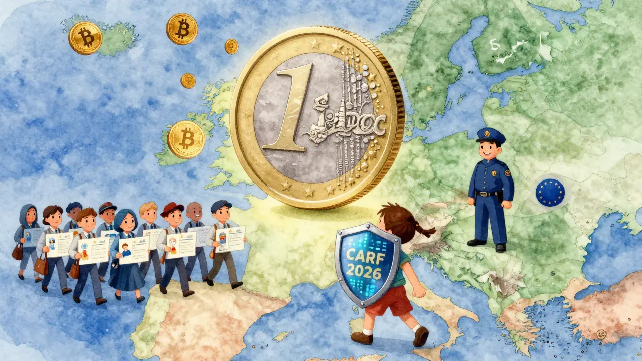 El digital euro domina Europa mientras las criptomonedas no reguladas son marginadas.