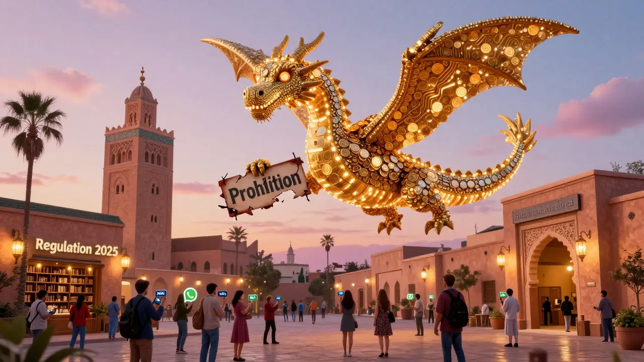 Un dragón de blockchain protege a los ciudadanos mientras Marruecos pasa de la prohibición a la regulación.