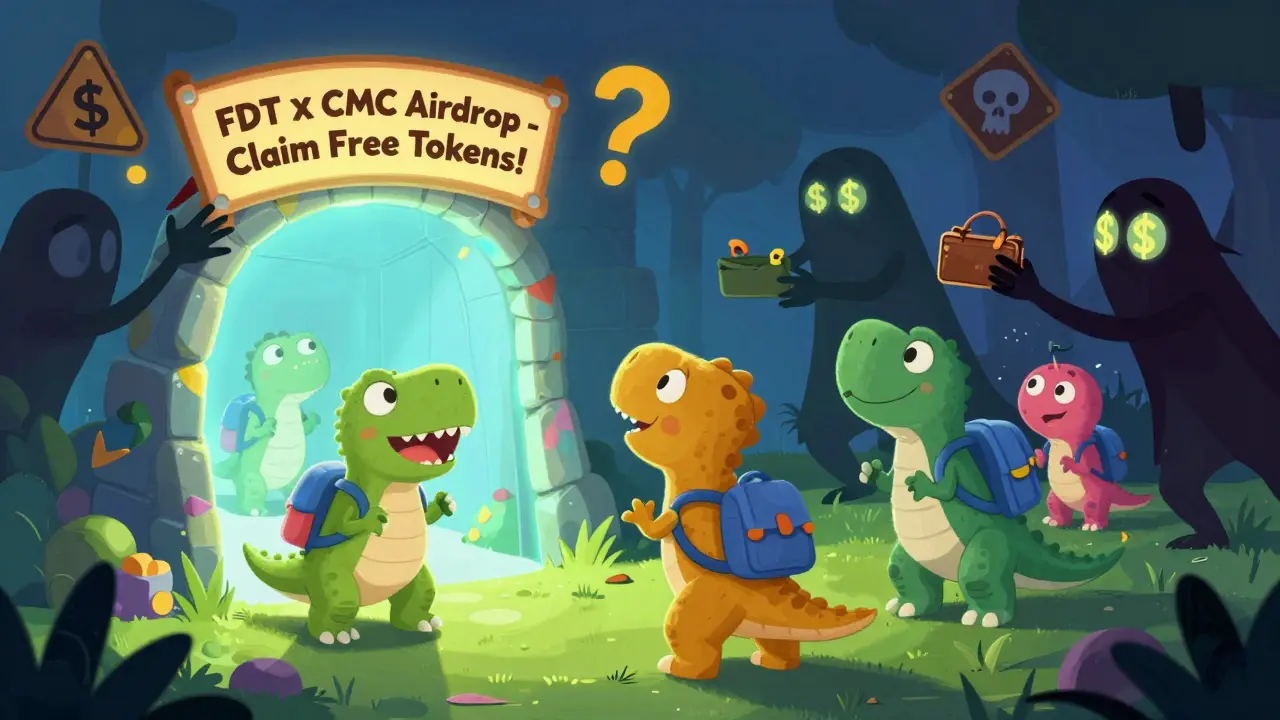 FDT Frutti Dino X CMC Airdrop: Lo que realmente pasa y cómo evitar una estafa