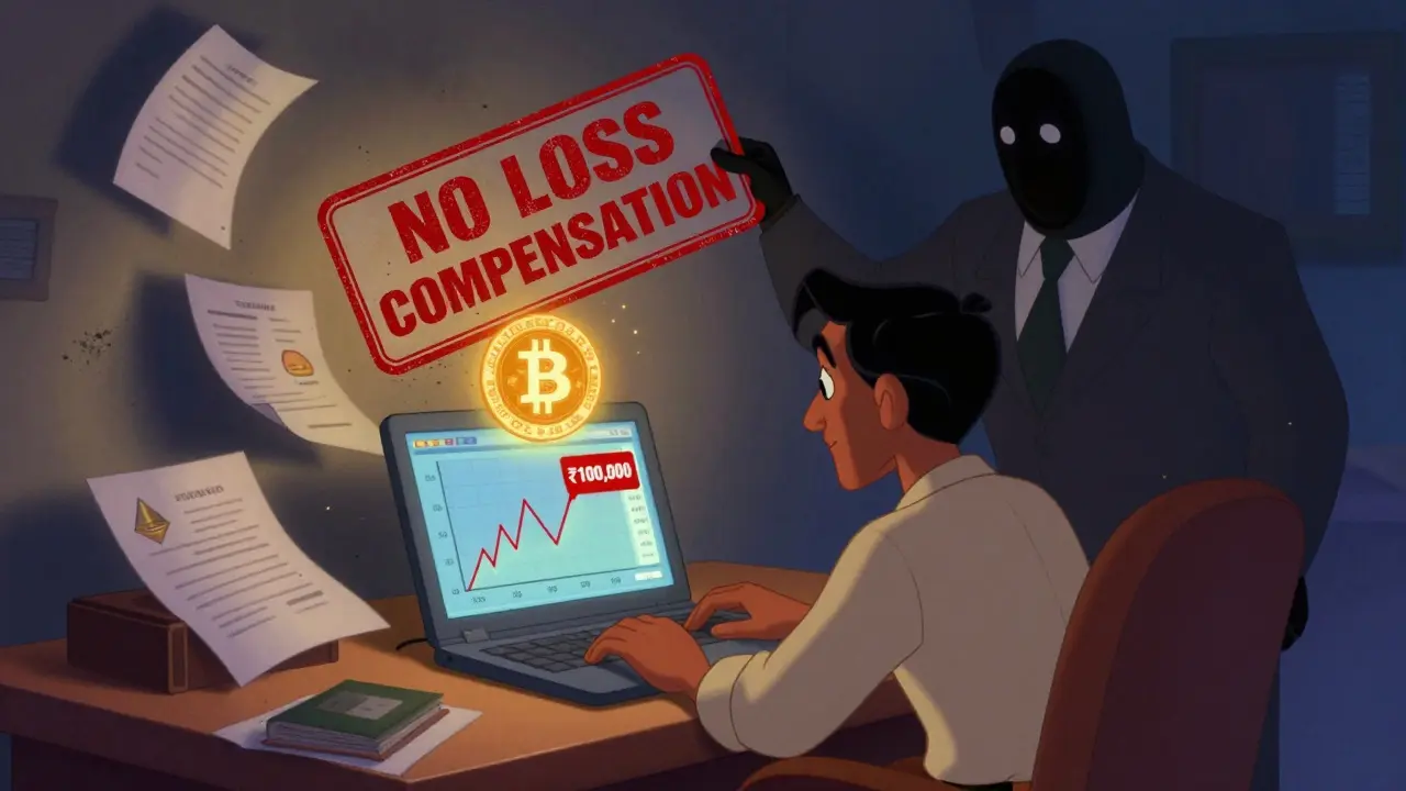 Regla de no compensación de pérdidas en India: Impacto en los operadores de criptomonedas