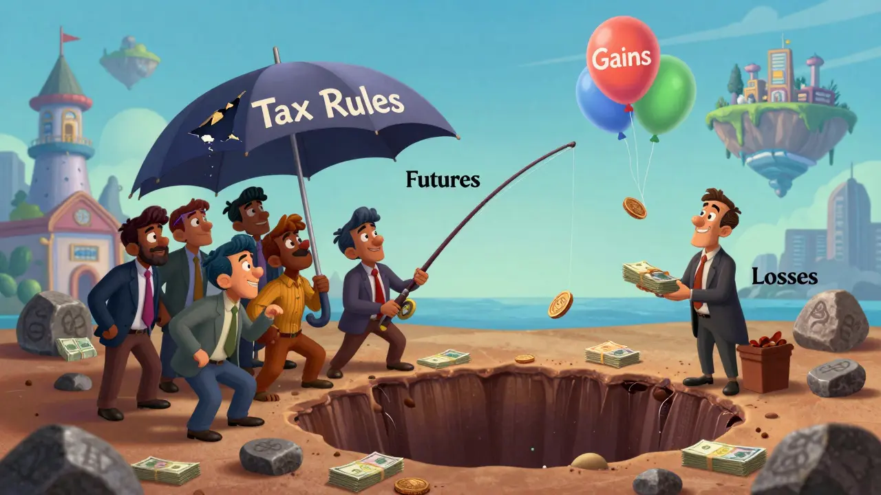 Traders indios observan cómo sus ganancias se elevan en globos mientras sus pérdidas se hunden en un pozo sin fondo, bajo una regla fiscal rota.