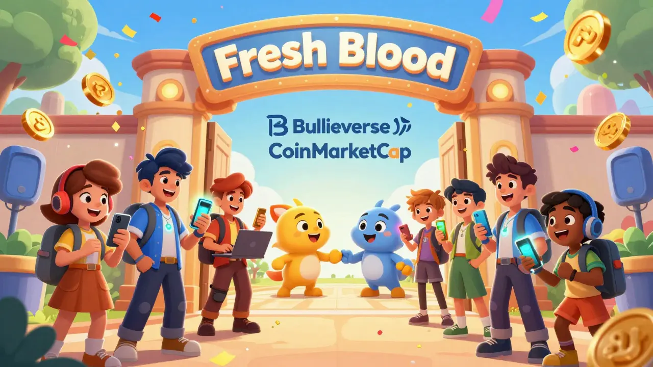 Airdrop Bullieverse x CoinMarketCap: Guía completa del torneo Fresh Blood y $BULL