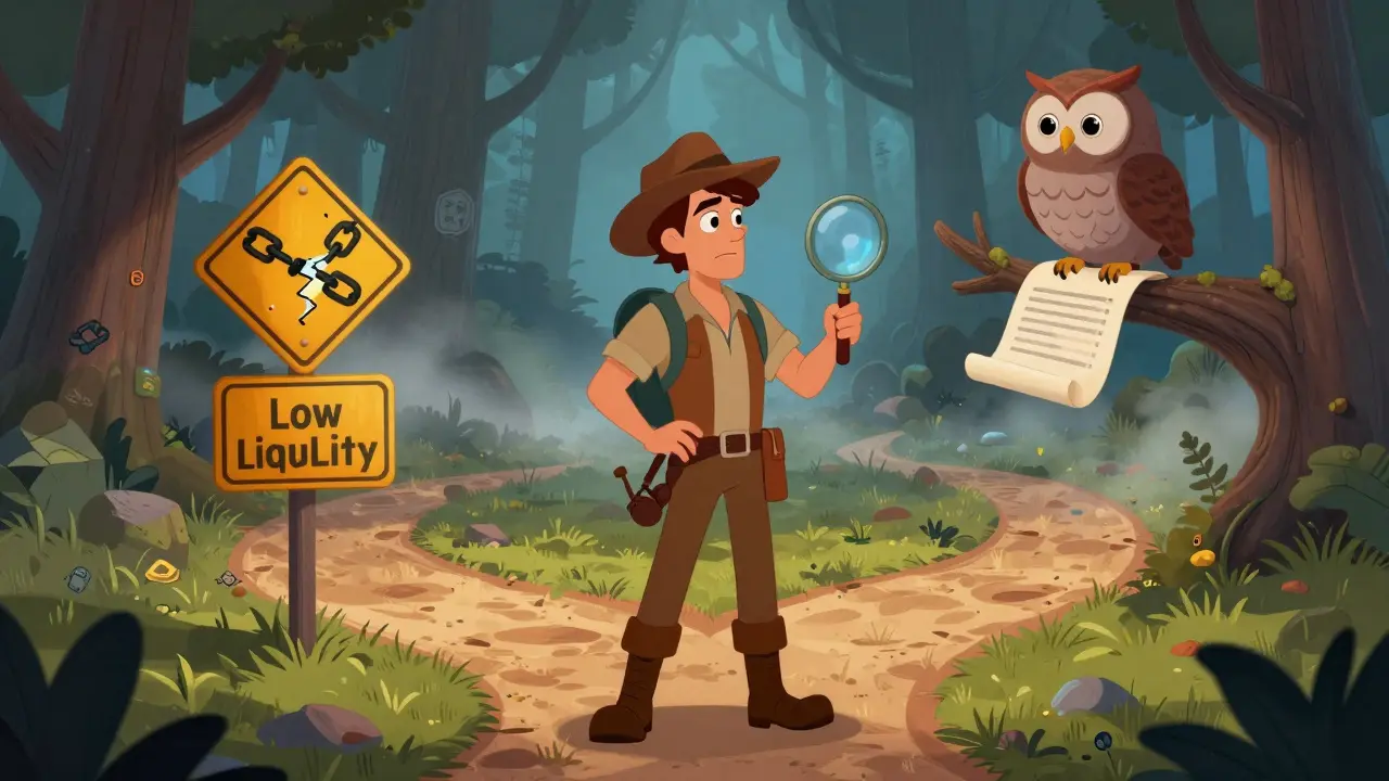 Aventura en el bosque cripto: advertencias de riesgo y diligencia debida