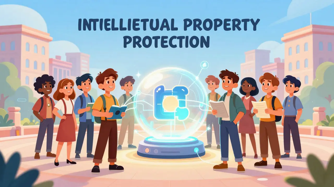 Creadores diversos conectados por hilos holográficos a un ecosistema de protección futura