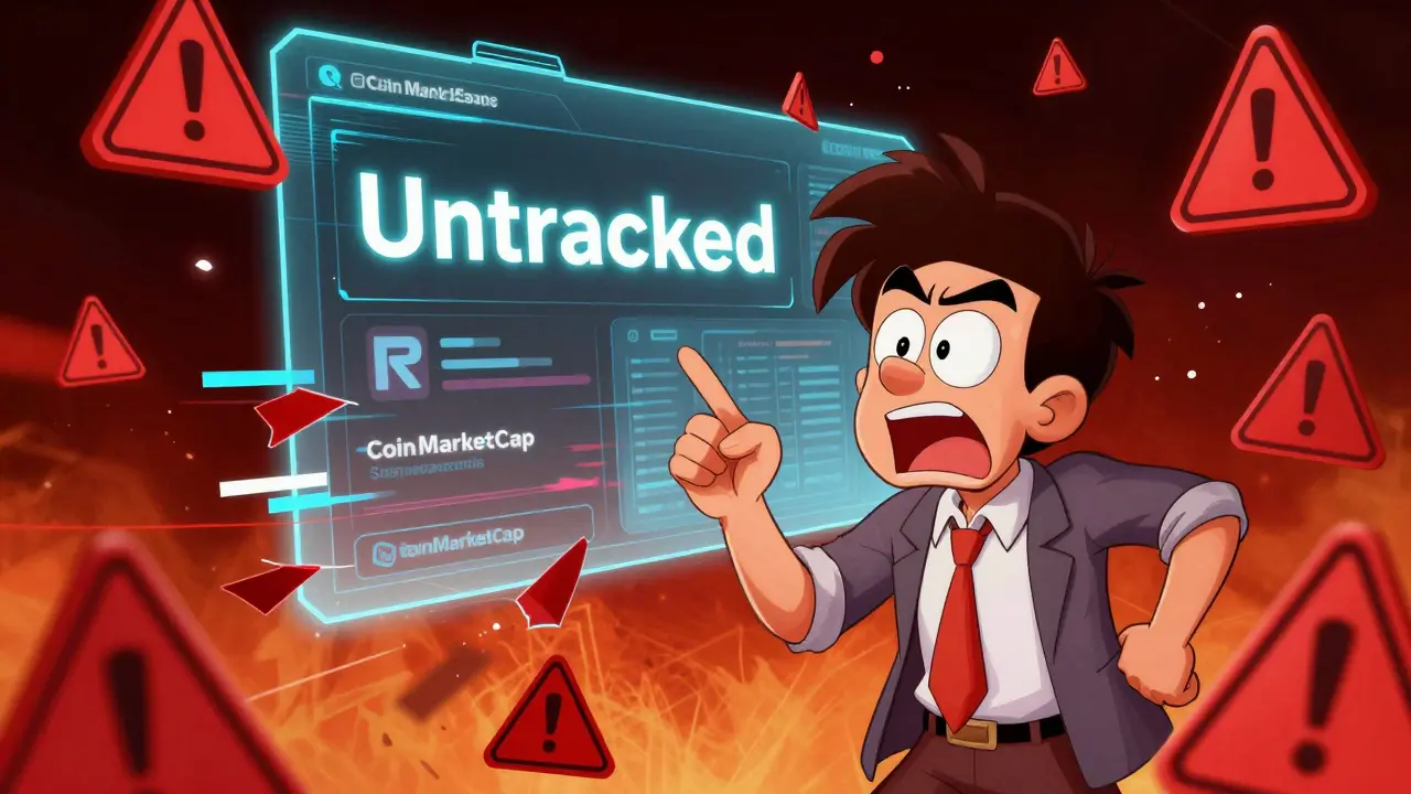 Escena caótica en estilo Disney mostrando errores técnicos y advertencias rojas en una plataforma de criptomonedas.