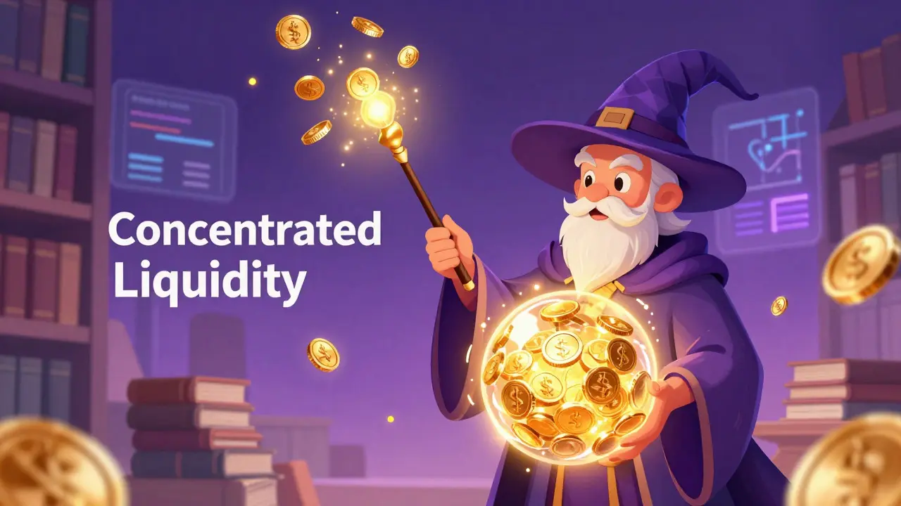 Ilustración Disney mostrando liquidez concentrada como esfera mágica dorada