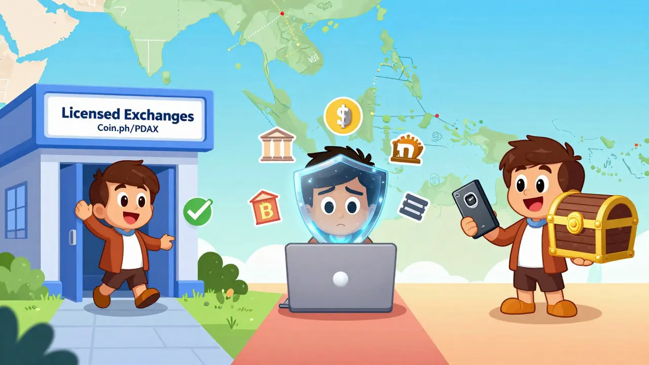 Tres opciones para usuarios de cripto: exchange local, VPN y billetera fría estilo Disney